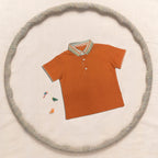 Half Sleeve Shirt With Contrast Collar