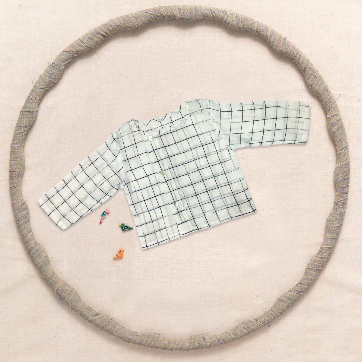 Round Neck Shirt With Side Placket