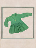Embroidered Frock Light Green