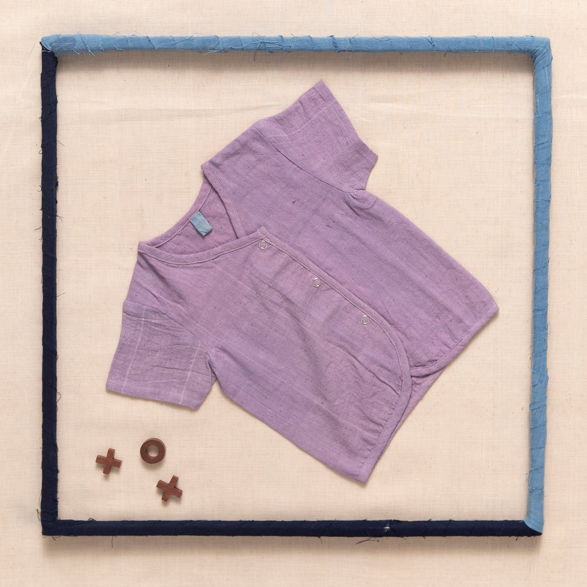 Half Sleeve Top With Press Button