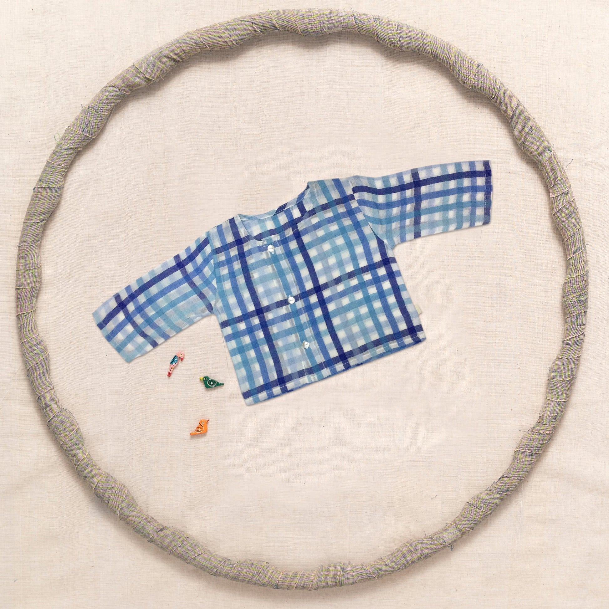 Round Neck Shirt With Side Placket