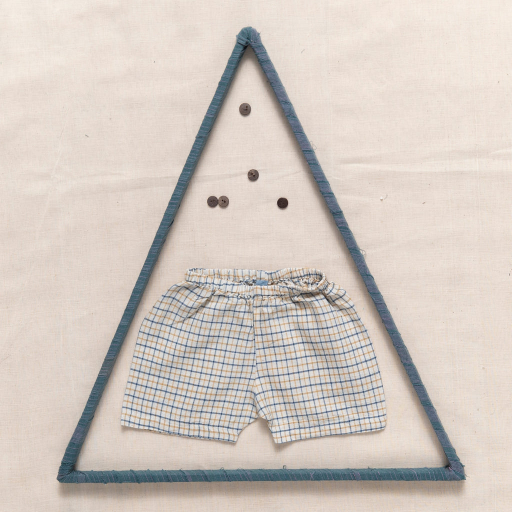 Checks Shorts With Elastic