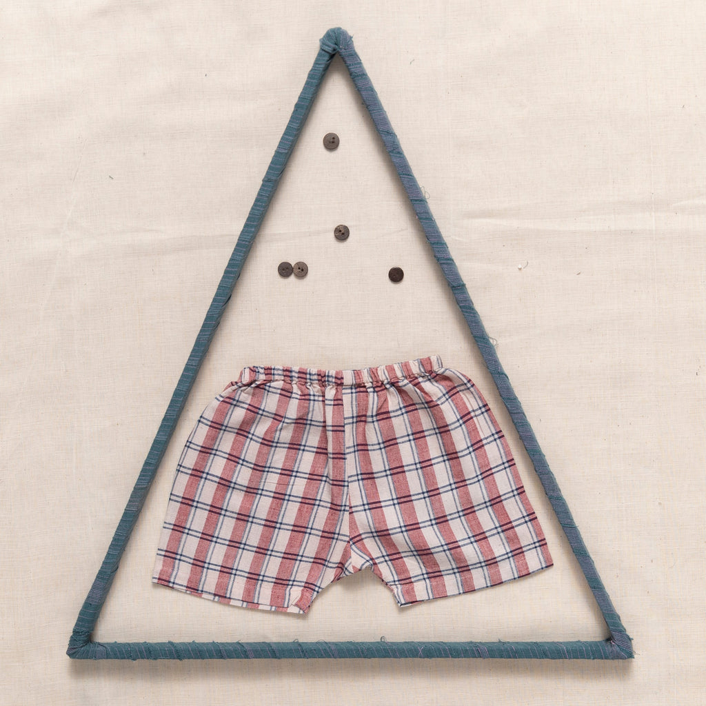 Checks Shorts With Elastic