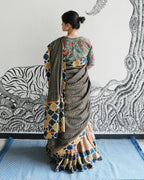 Mustard Handwoven Khadi Lehenga