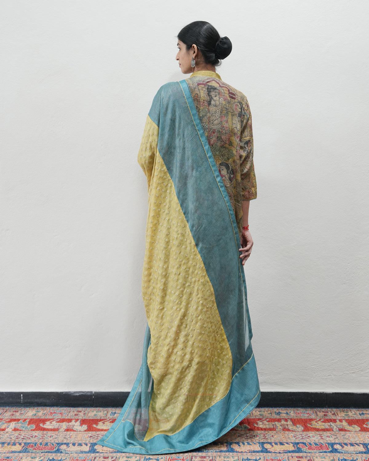 Green Handwoven Kalamkari Kurta Set