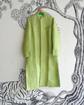 Green Handwoven Banaras Silk Sherwani