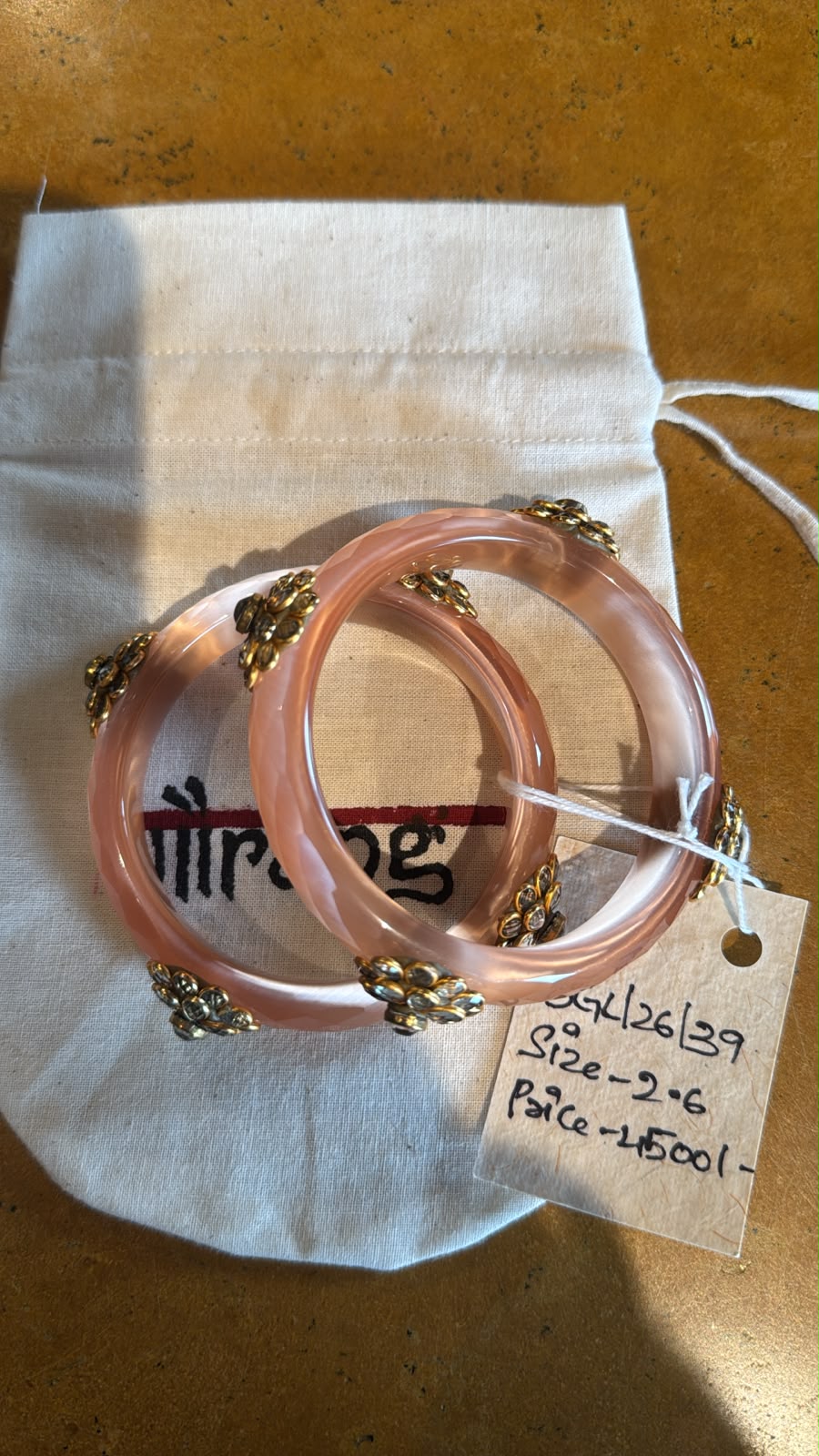 Double Shade Glass with Moti Bangle