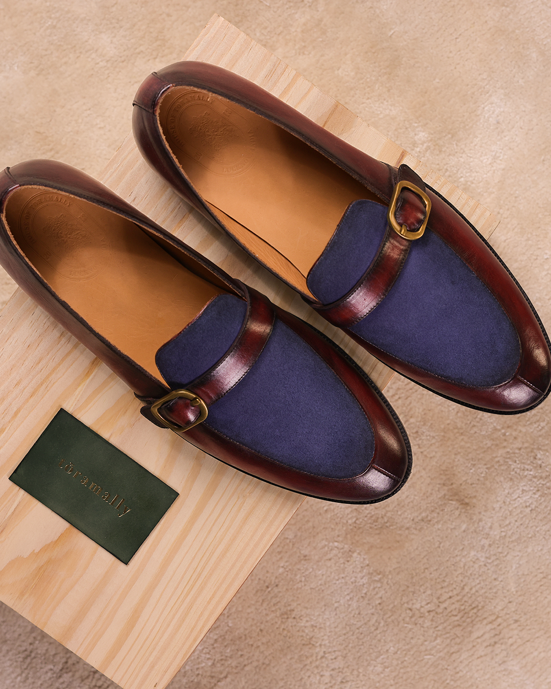 Patinated Single Monk Loafer